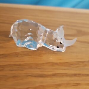 SWAROVSKI Crystal Rhinoceros Figurine